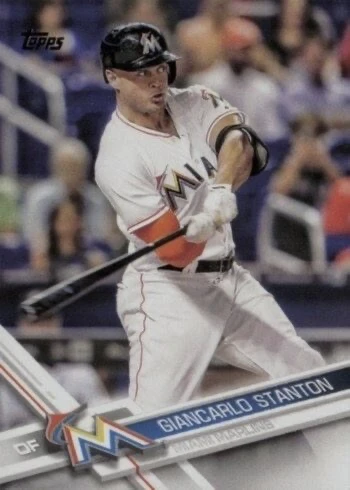 2017 Topps #25 Giancarlo Stanton Baseball Card